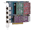 Digium TDM410P - 4 Port Modular Analog PCI Card (1TDM410PLF)