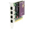 Digium 4 Span Digital T1/E1/J1/PRI PCI Card & HW Echo Can. (1TE412PF)