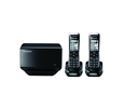 Panasonic TGP500 SIP DECT Phone Cordless Base Bundled with 2 Handsets (KX-TGP500B04-BL1)
