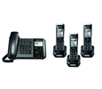 Panasonic TGP550 SIP DECT Phone Corded / Cordless Base Bundle with 3 Handsets (KX-TGP550T04-BL2)