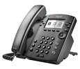 Polycom VVX 300 6-line Desktop Phone with HD Voice - PoE without Power Supply (2200-46135-025)
